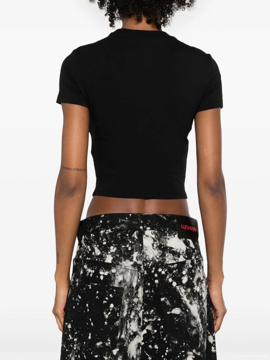Cheap Women Couture Chromo Versace Jeans cropped Couture T-shirt 0715